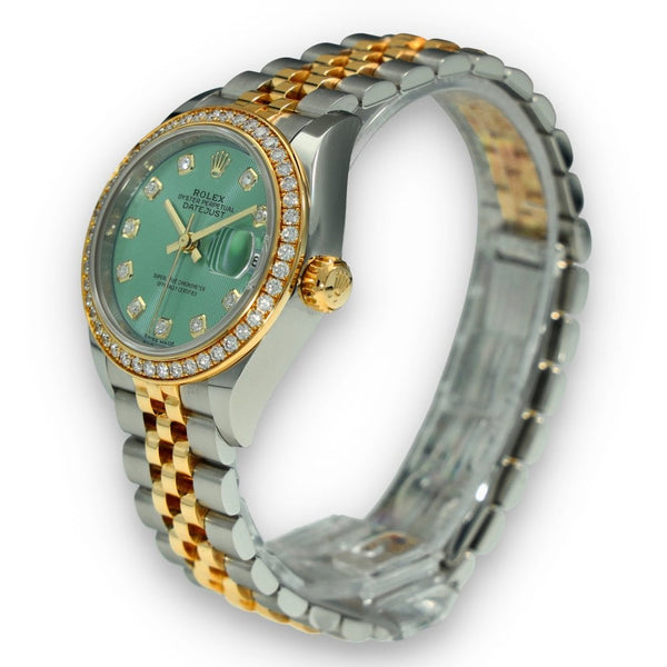 Lady-Datejust 279383RBR - Mint Green Diamond Dial - 2020