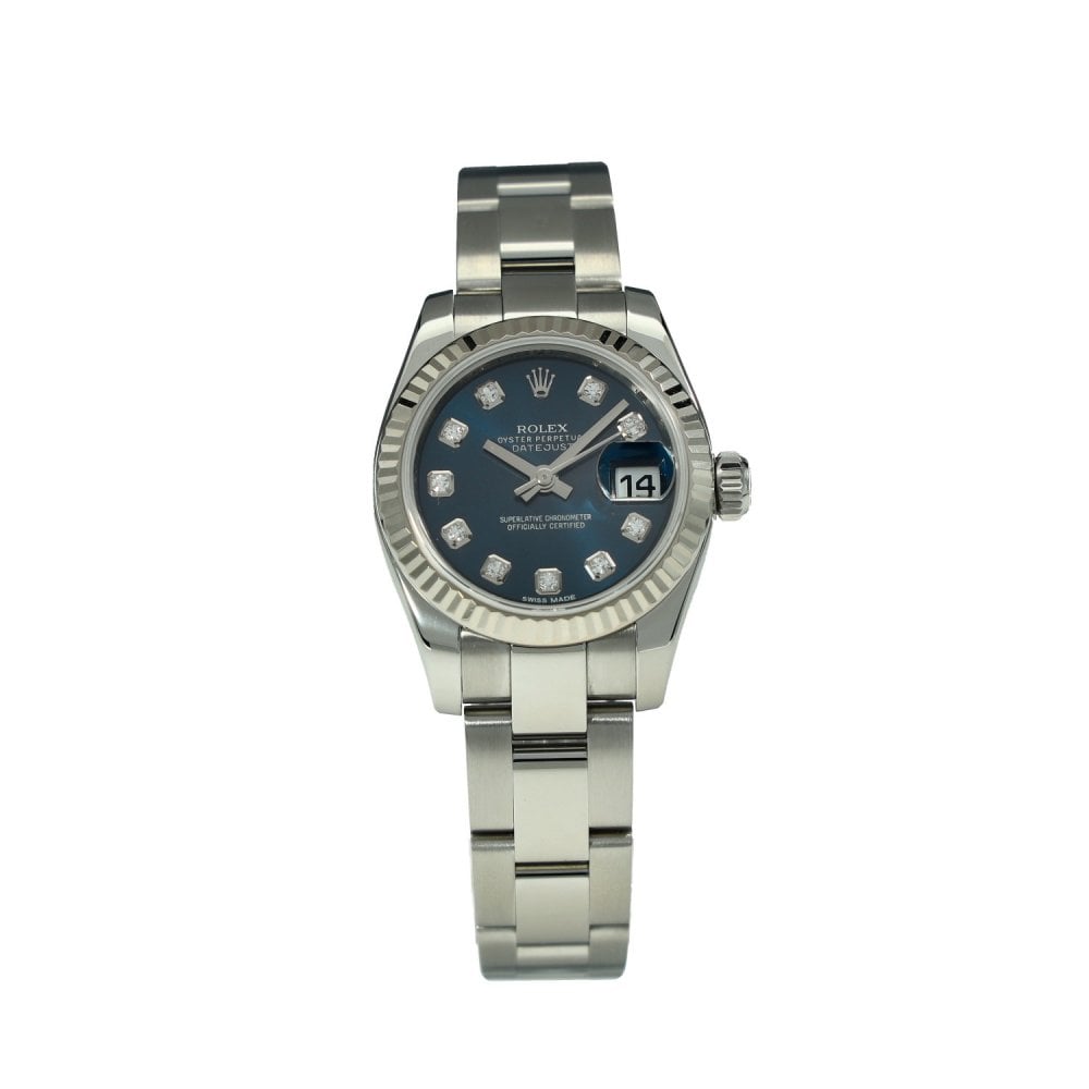 Lady-Datejust 179174 - Blue Diamond Dial - 2014