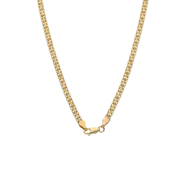 Ladies 9ct Yellow Gold Cleopatra Necklet - 18" - 11.5g