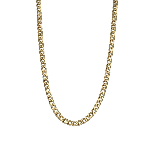 9ct Yellow Gold Hollow Curb Chain - 24" - 10.0g