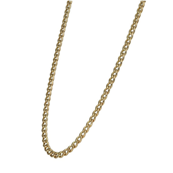 9ct Yellow Gold Hollow Curb Chain - 24" - 10.0g