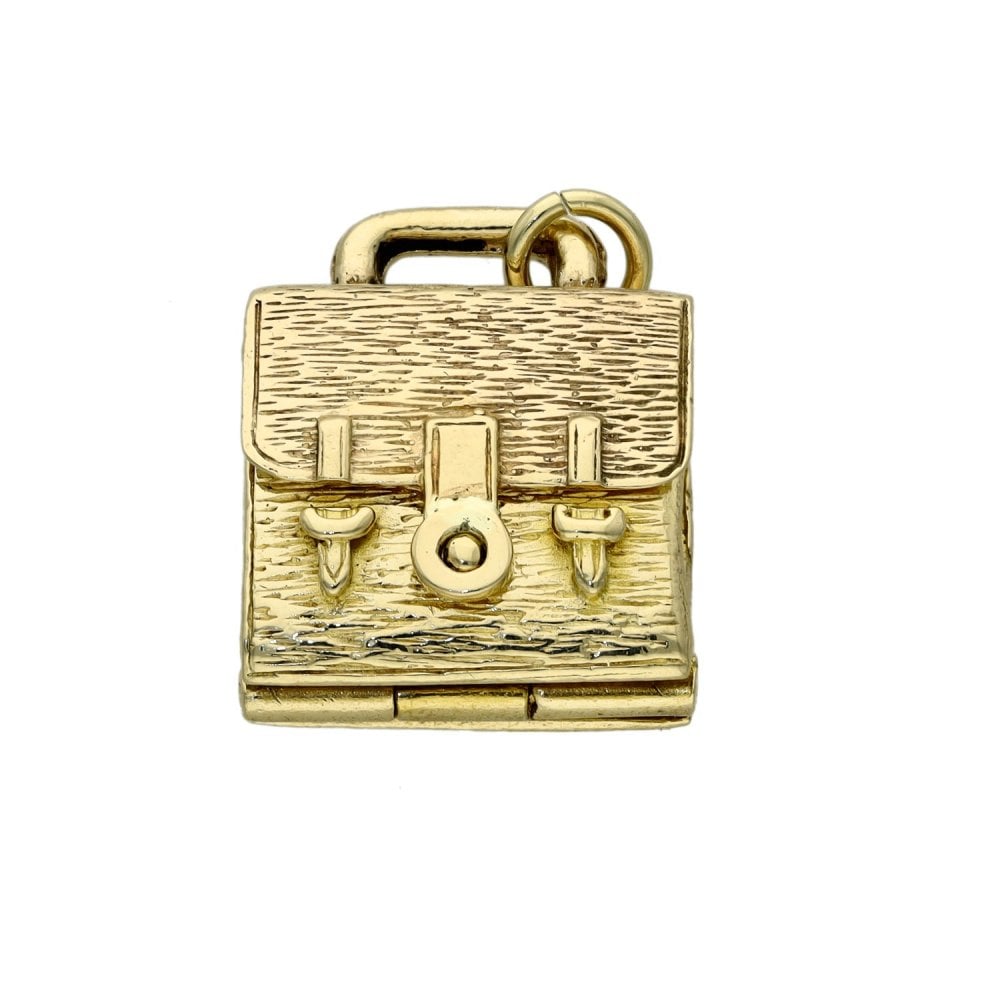 9ct Yellow Gold Satchel Charm - 7.30g