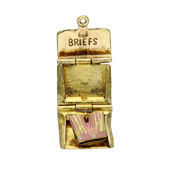 9ct Yellow Gold Satchel Charm - 7.30g
