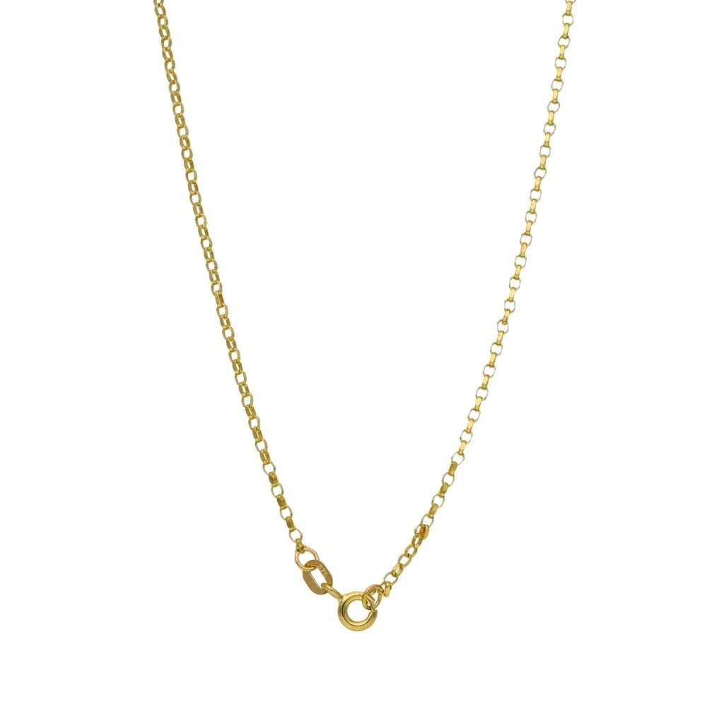 9ct Yellow Gold Diamond Dream Catcher Feather Pendant & Necklace