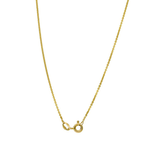 9ct Yellow Gold Diamond Snake Pendant & Necklace - 18" - 3.2g