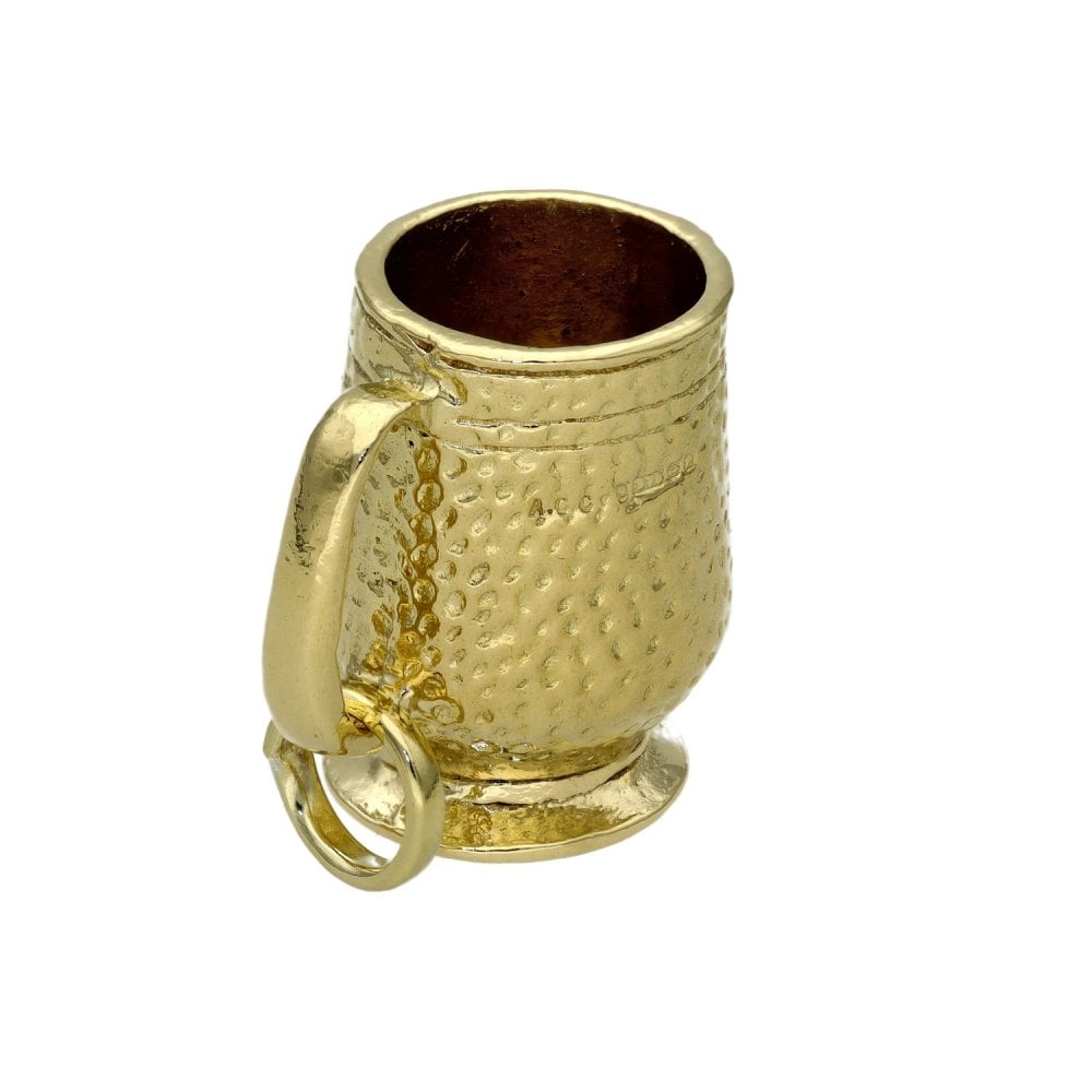 9ct Yellow Gold Tankard Charm - 19x19mm - 11.9g