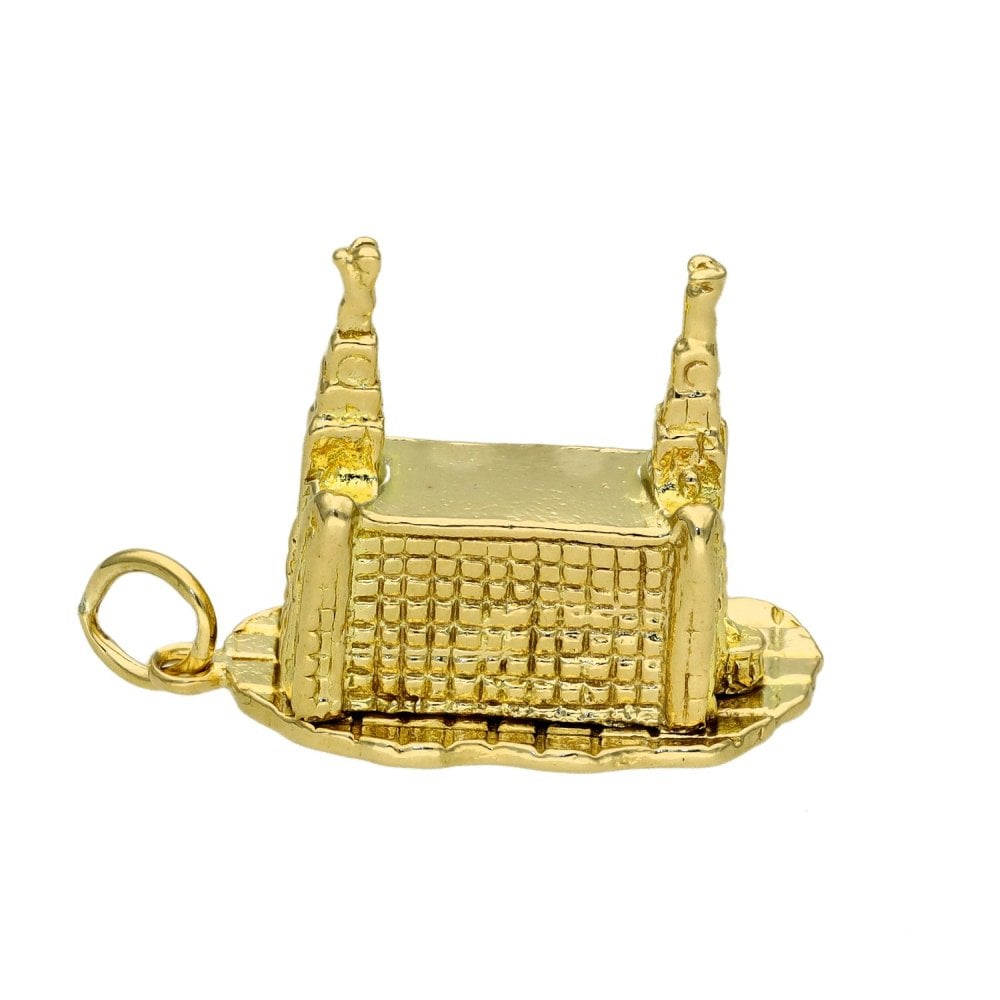 9ct Yellow Gold Liver Building Charm - 18x15mm - 4.7g