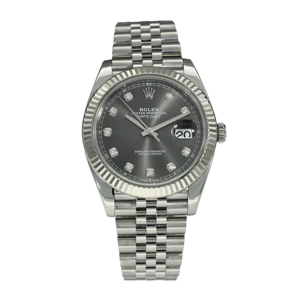 Datejust 41 126334 - Rhodium Diamond Dial - 2021