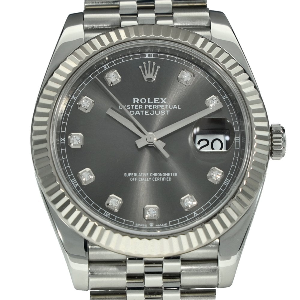 Datejust 41 126334 - Rhodium Diamond Dial - 2021