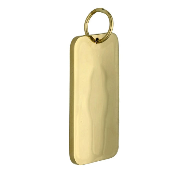 9ct Yellow Gold Ingot Pendant - 20x35x2mm - 14.6g