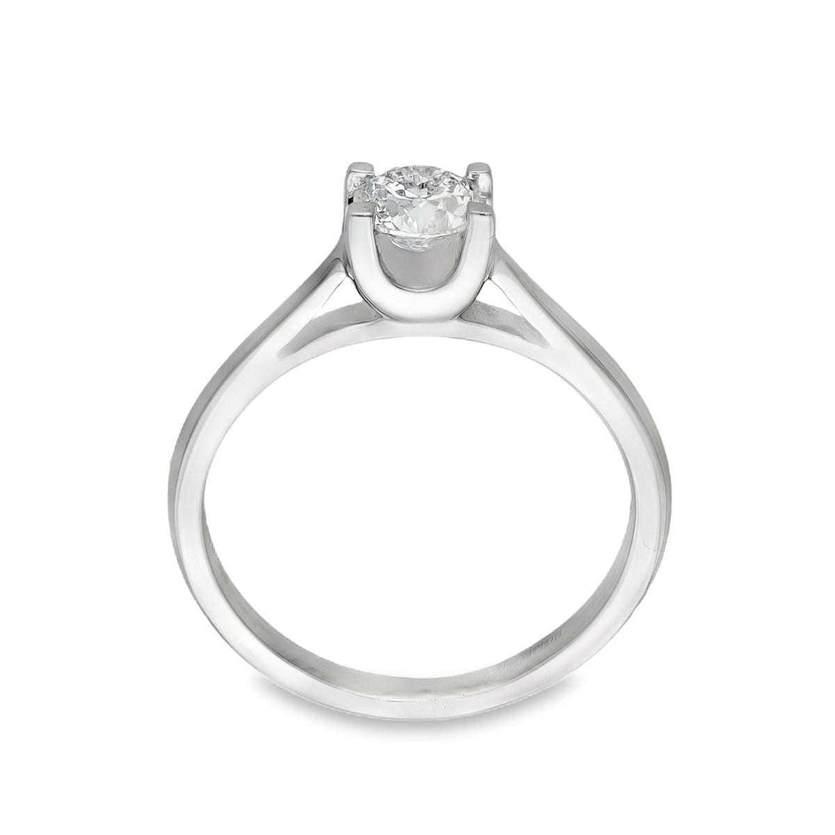 Platinum Diamond Solitaire Engagement Ring - 0.56ct - Size L