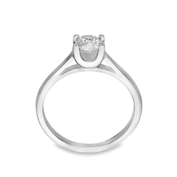 Platinum Diamond Solitaire Engagement Ring - 0.56ct - Size L
