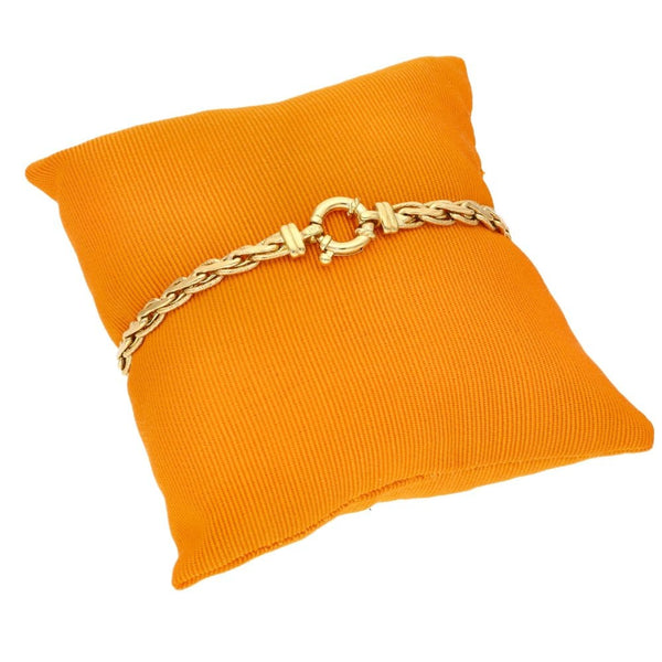 9ct Yellow Gold Weave Link Bracelet - 6.9g - 7.5"