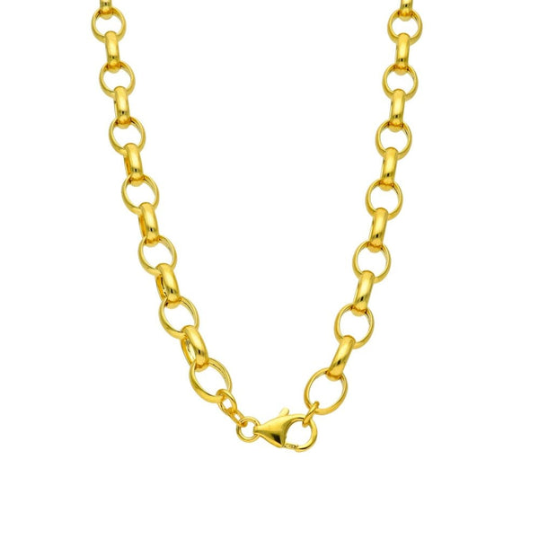 9ct Yellow Gold Hollow Oval Belcher Chain - 30" - 19.5g