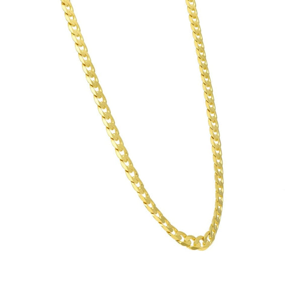 9ct Yellow Gold Curb Chain - 16" - 14.6g