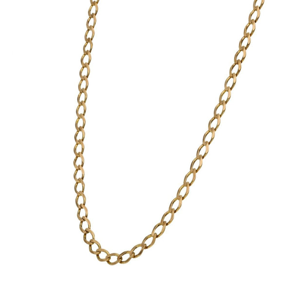 Gents 9ct Yellow Gold Curb Chain - 24" - 8.5g