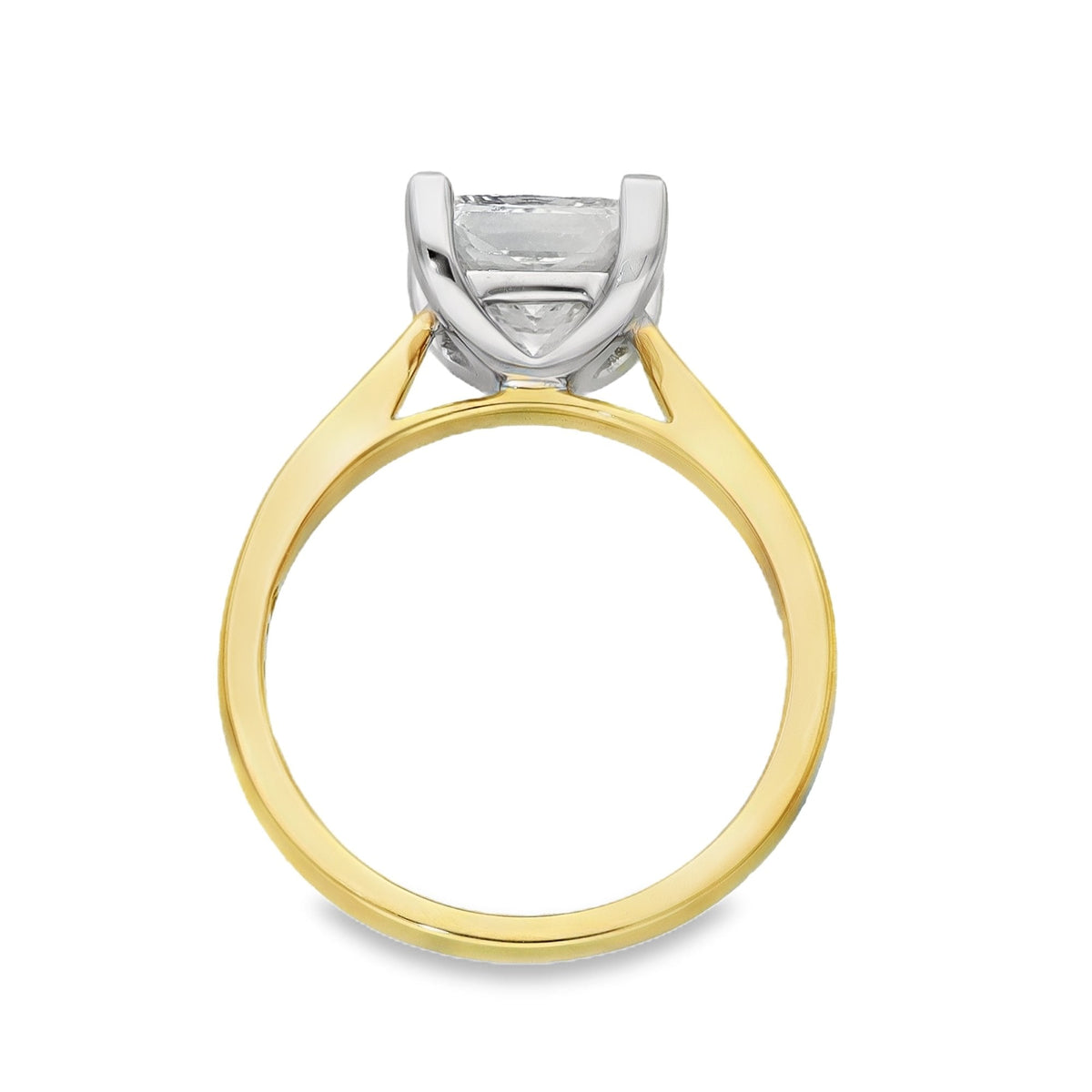 2.17ct Yellow Gold Certified Diamond Engagement Ring - F/VVS2