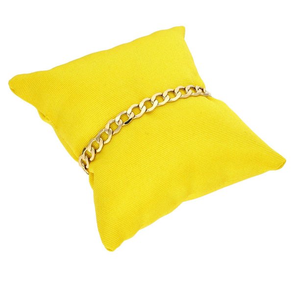 9ct Yellow Gold Hollow Curb Bracelet - 7.5" - 5.2g