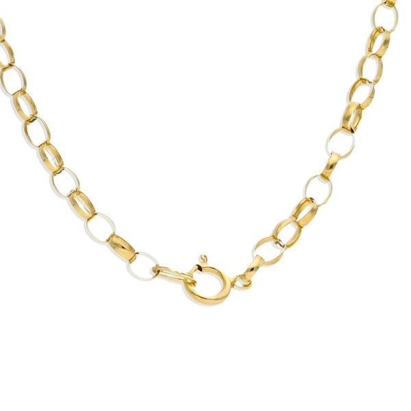 9ct Yellow Gold Belcher Chain - 22" - 4.80g