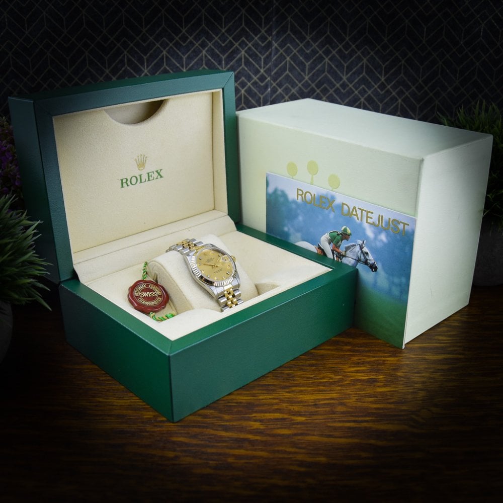 Datejust 31 - Midsize Watch - Champagne Diamond Dial - 1995