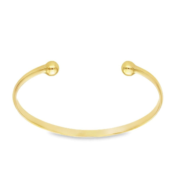 9ct Yellow Gold Torque Bangle - 8.3g
