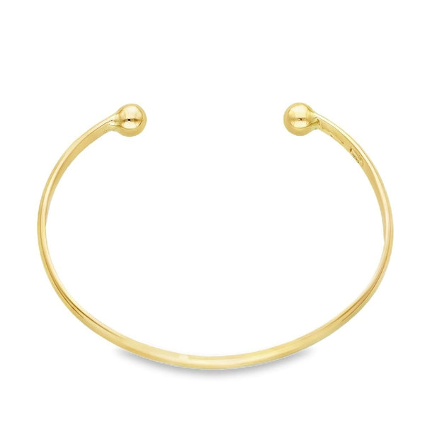 9ct Yellow Gold Torque Bangle - 8.3g