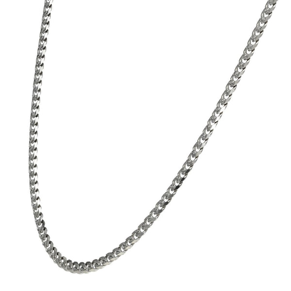9ct White Gold 18" Curb Chain - 7.4g