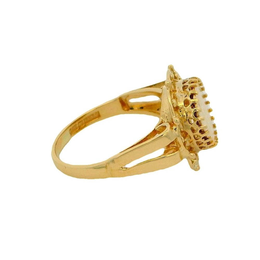 9ct Yellow Gold Maximiliano Emperador Peso Coin Ring - Size P½