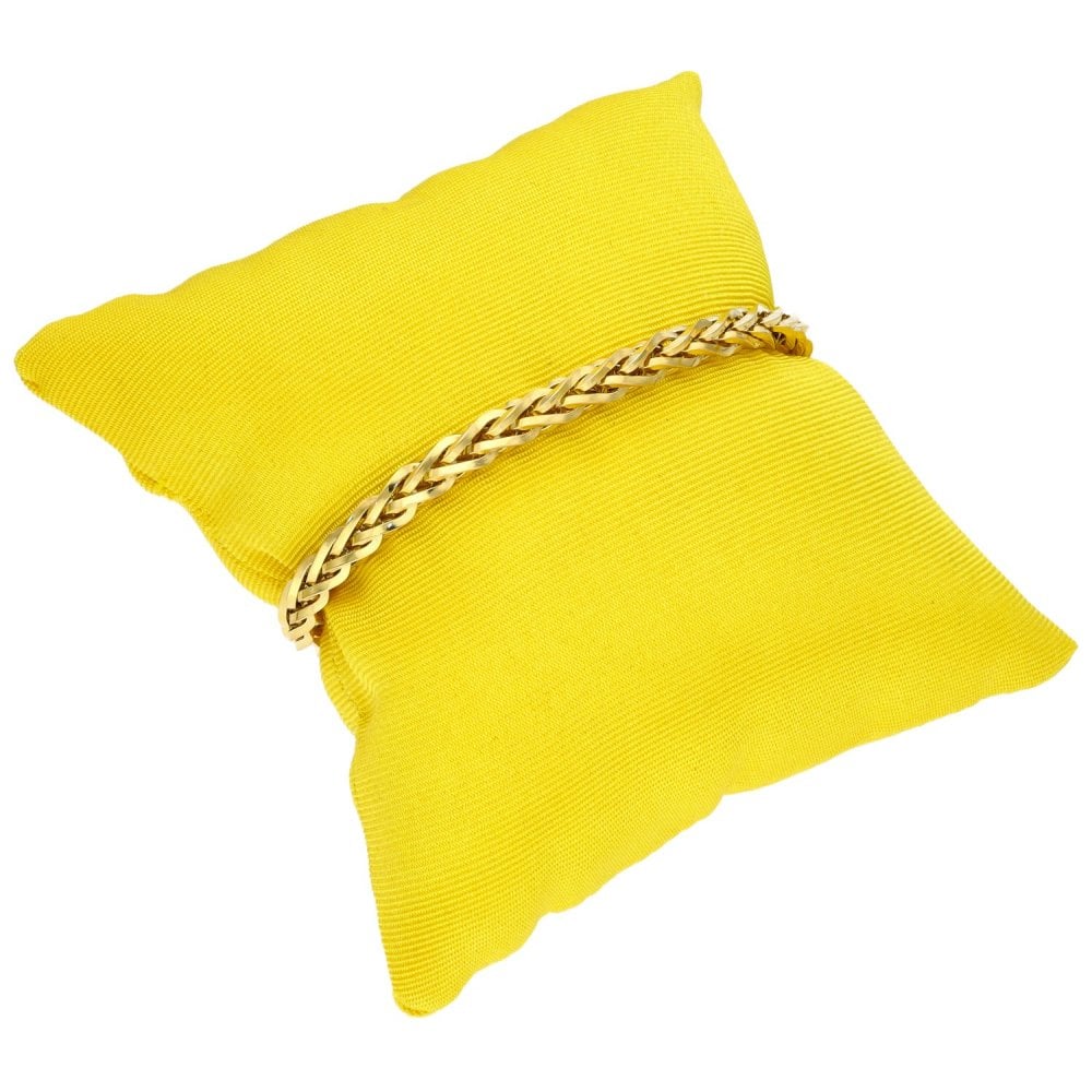 9ct Yellow Gold Hollow Spiga Bracelet - 7.5" - 7.0g