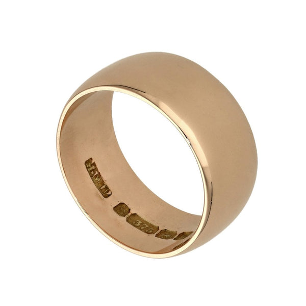 9ct Rose Gold 9mm Wedding Ring - Size O½  - 7.4g