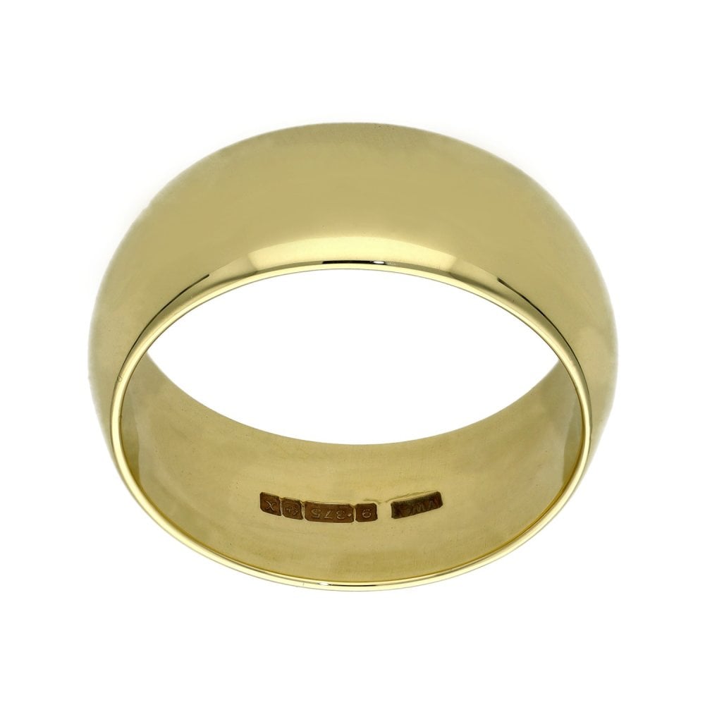 9ct Yellow Gold Wedding Ring - 10.5g - Size