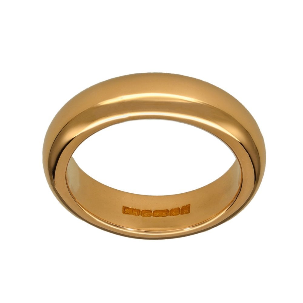 22ct Yellow Gold Wedding Ring - Size S - 16.8g