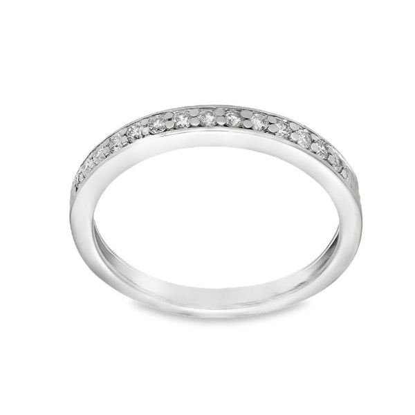 950 Platinum Diamond Half-Eternity Ring - Size L½ - 0.21ct