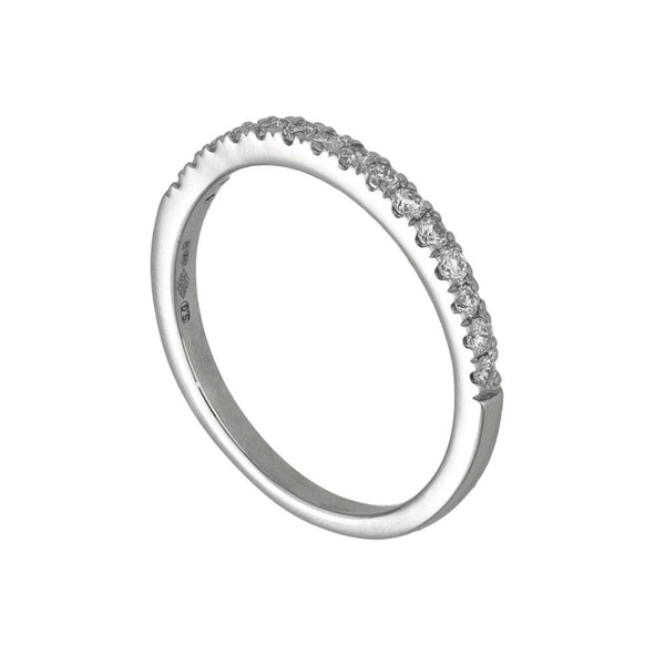 Platinum 0.22ct Diamond Set Eternity Ring - Size L