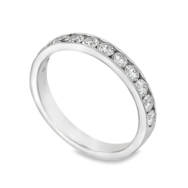 Platinum 0.78ct Diamond Set Eternity Ring - Size M