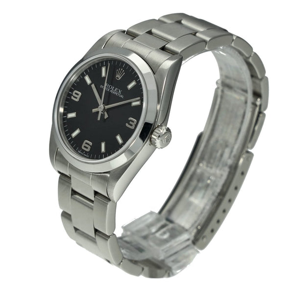 Oyster Perpetual 77080 - Midsize Watch - Black Dial - 2005