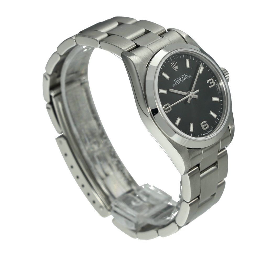 Oyster Perpetual 77080 - Midsize Watch - Black Dial - 2005