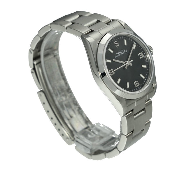 Oyster Perpetual 77080 - Midsize Watch - Black Dial - 2005