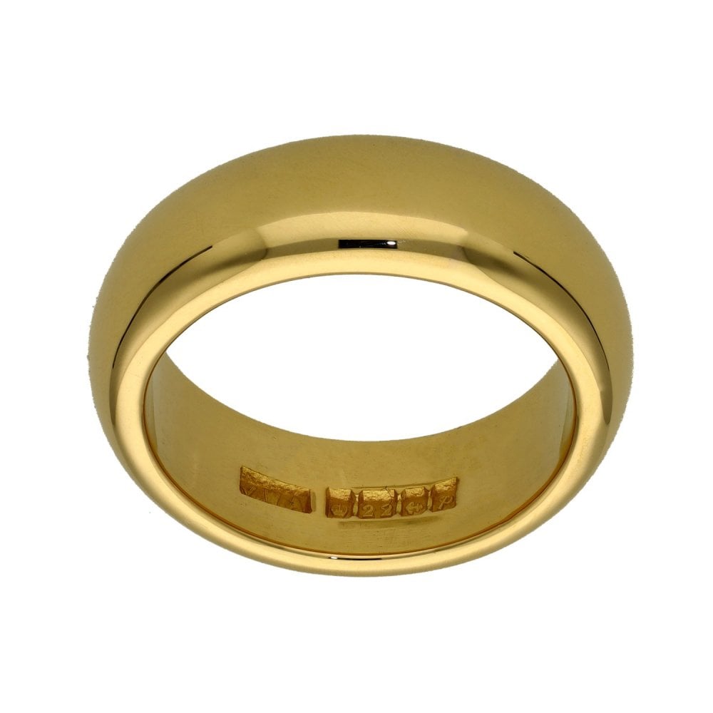 22ct Yellow Gold Wedding Band - Size N½ - 7mm