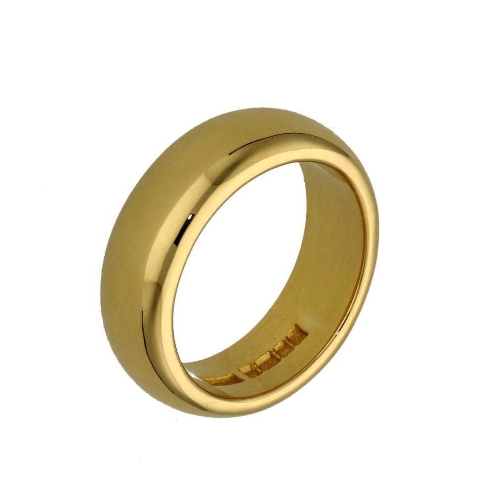 22ct Yellow Gold Wedding Band - Size N½ - 7mm