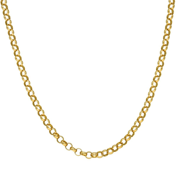 Gents 9ct Yellow Gold Belcher Chain - 22" - 12.0g