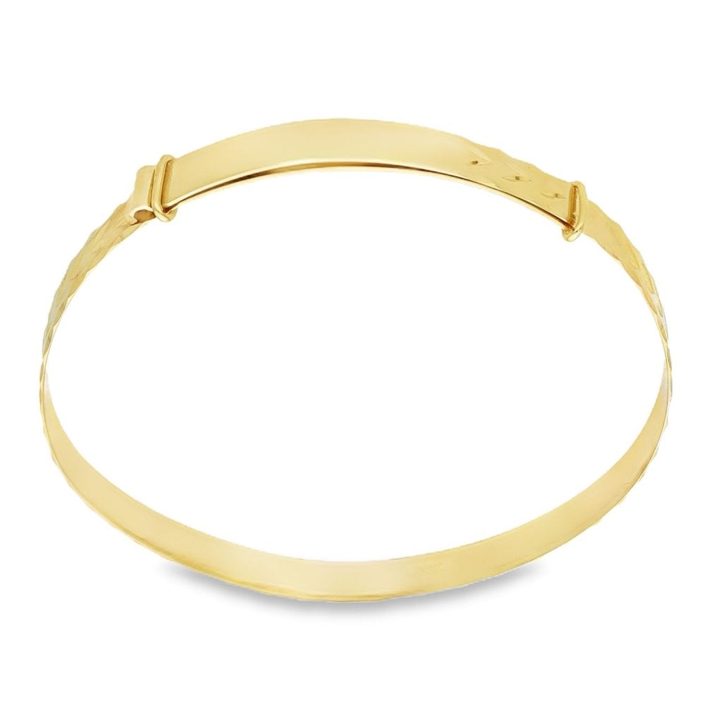 9ct Yellow Gold Expanding Bangle - 21.5cm - 10.3g