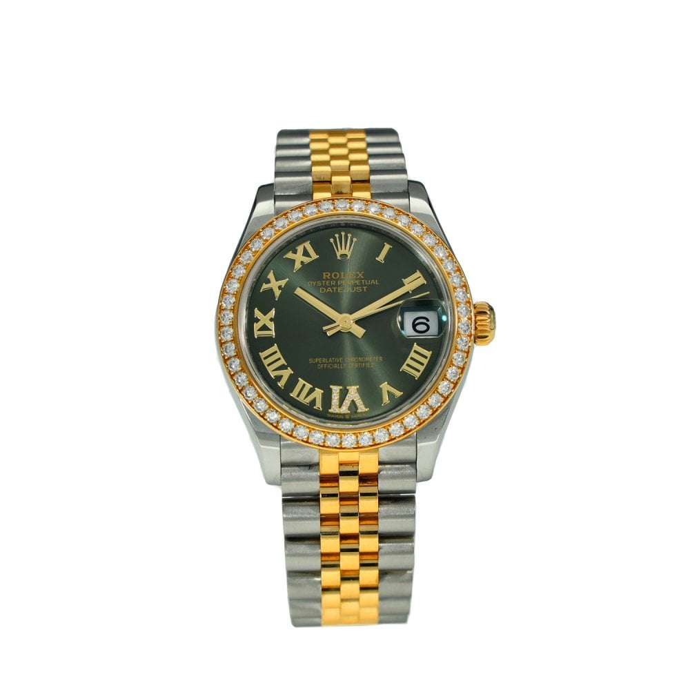 Datejust 31 278383RBR - Green Diamond Dial & Bezel
