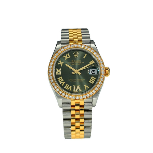 Datejust 31 278383RBR - Green Diamond Dial & Bezel
