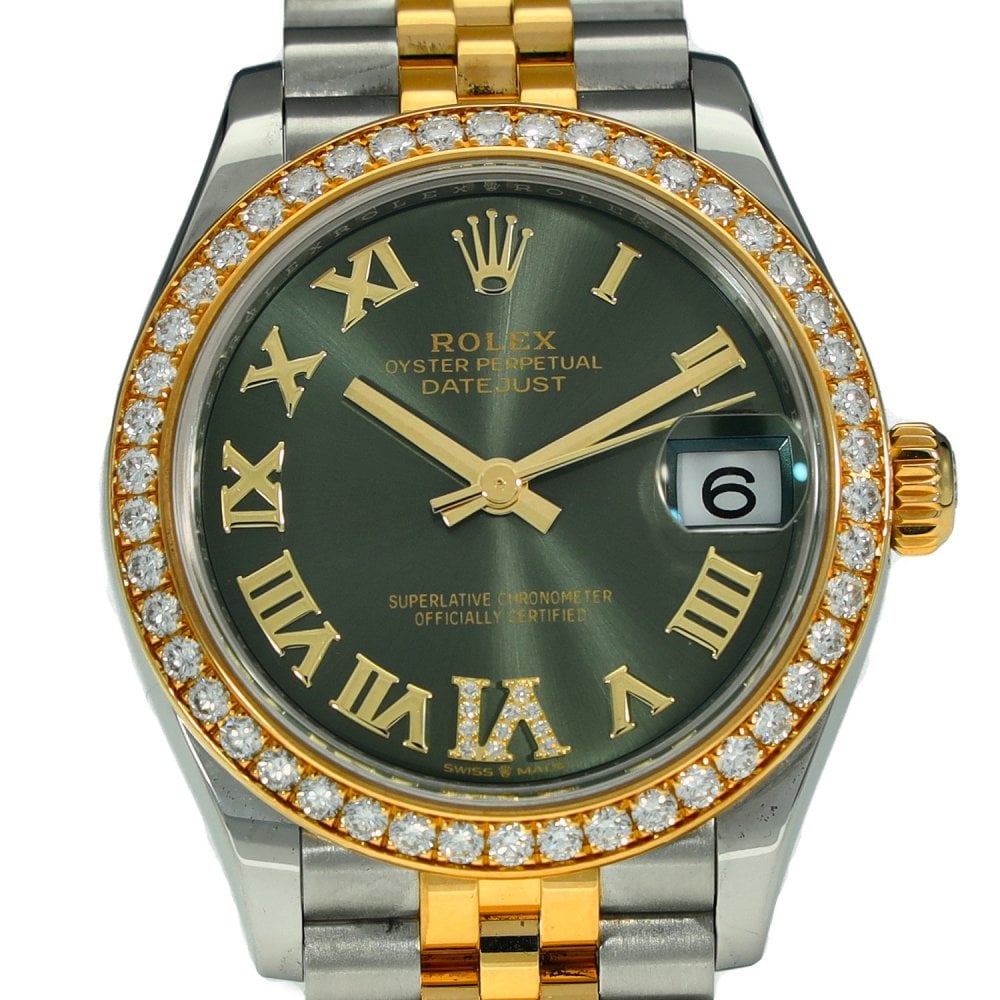 Datejust 31 278383RBR - Green Diamond Dial & Bezel