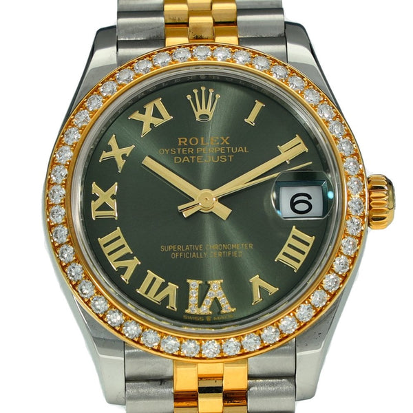 Datejust 31 278383RBR - Green Diamond Dial & Bezel