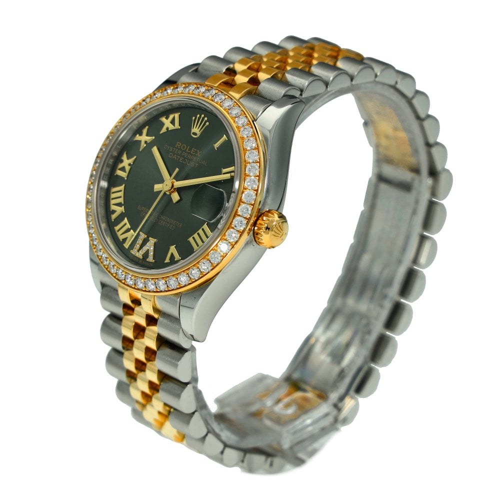 Datejust 31 278383RBR - Green Diamond Dial & Bezel