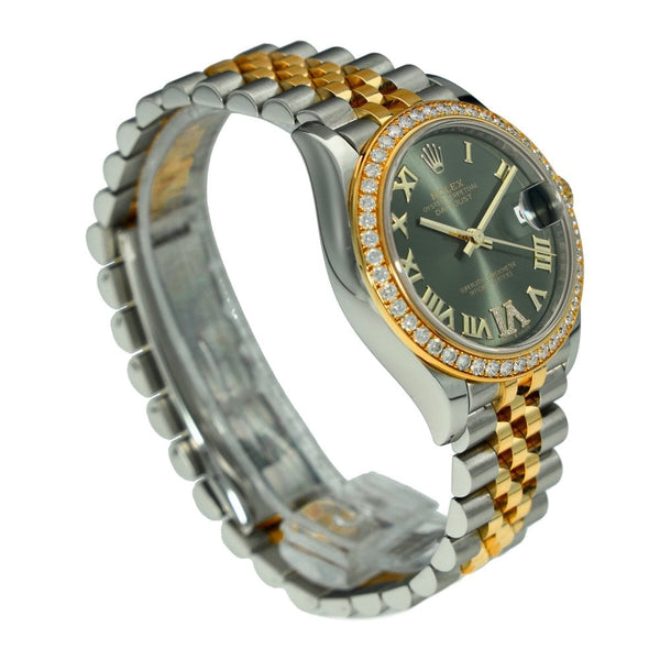 Datejust 31 278383RBR - Green Diamond Dial & Bezel
