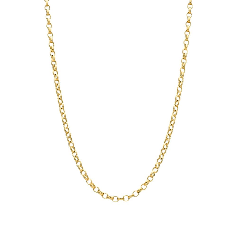 9ct Yellow Gold Belcher Chain - 22" - 6.9g