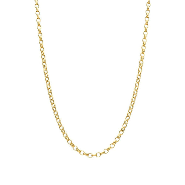 9ct Yellow Gold Belcher Chain - 22" - 6.9g